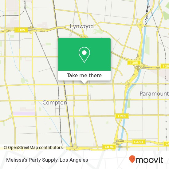 Melissa's Party Supply map