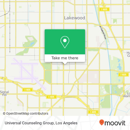 Universal Counseling Group map