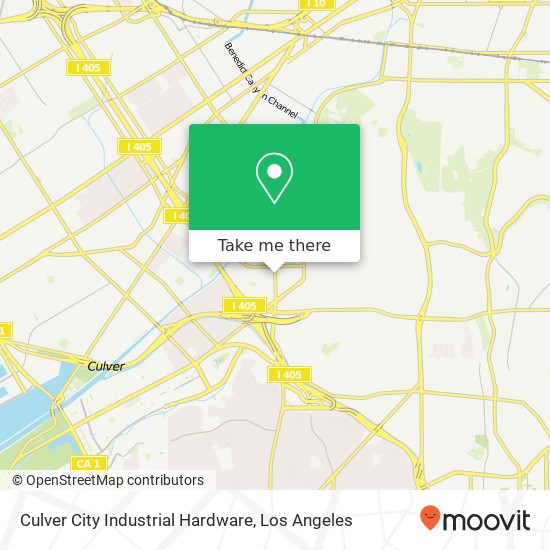Mapa de Culver City Industrial Hardware