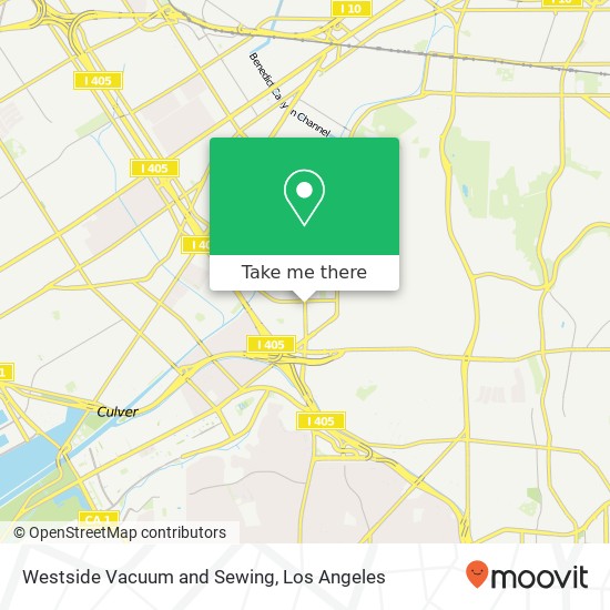 Westside Vacuum and Sewing map