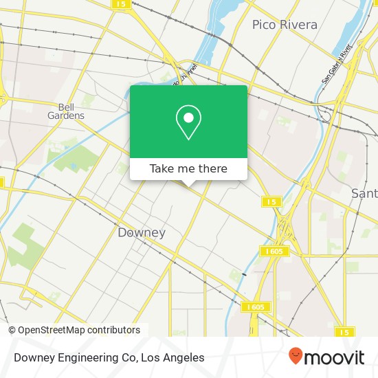 Mapa de Downey Engineering Co