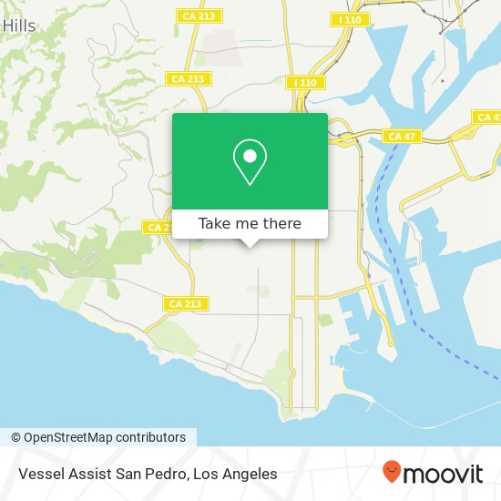 Vessel Assist San Pedro map