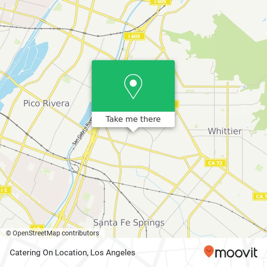 Mapa de Catering On Location