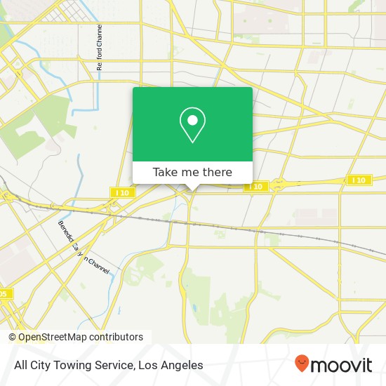 All City Towing Service map