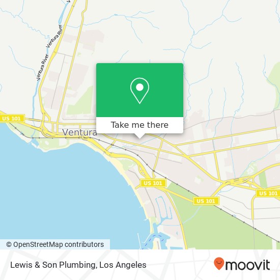 Lewis & Son Plumbing map