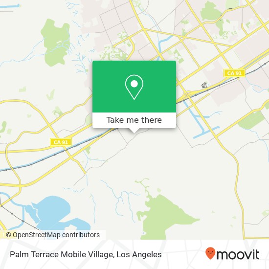 Palm Terrace Mobile Village map