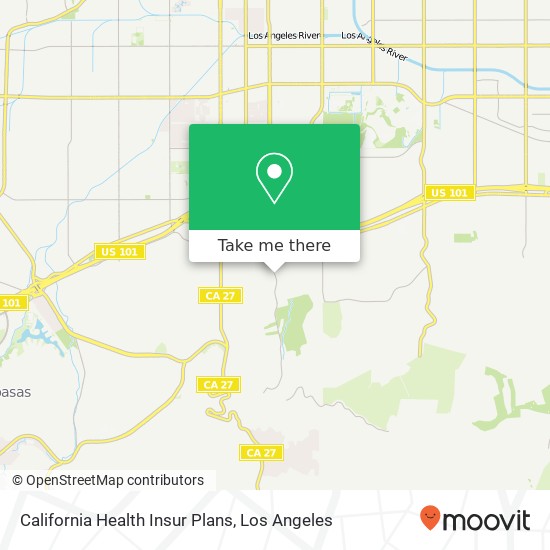 Mapa de California Health Insur Plans