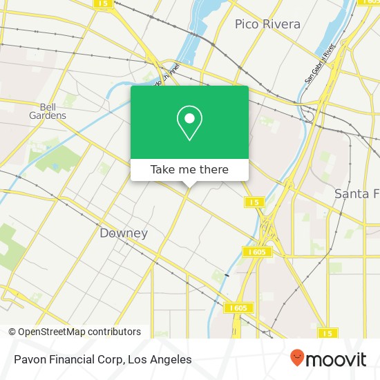 Pavon Financial Corp map