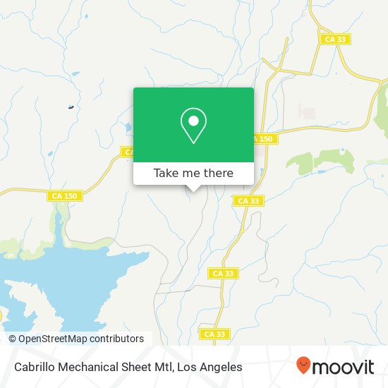 Cabrillo Mechanical Sheet Mtl map
