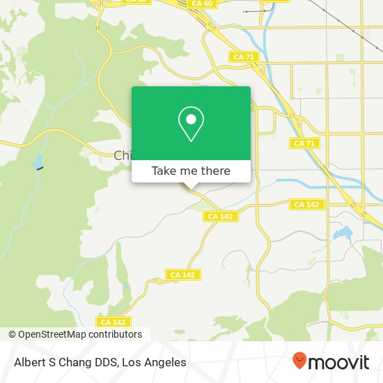 Mapa de Albert S Chang DDS