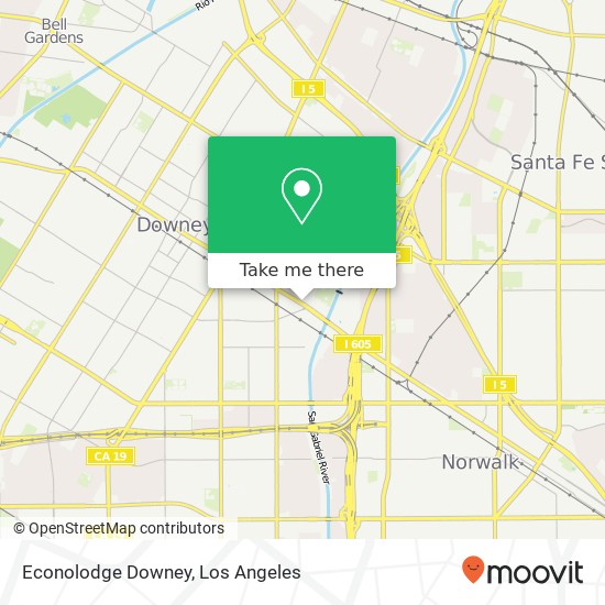 Mapa de Econolodge Downey