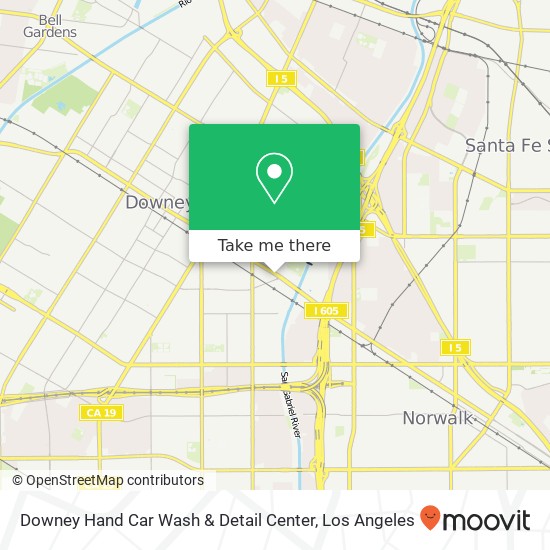 Downey Hand Car Wash & Detail Center map