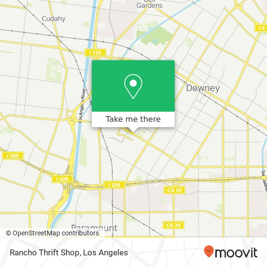 Rancho Thrift Shop map