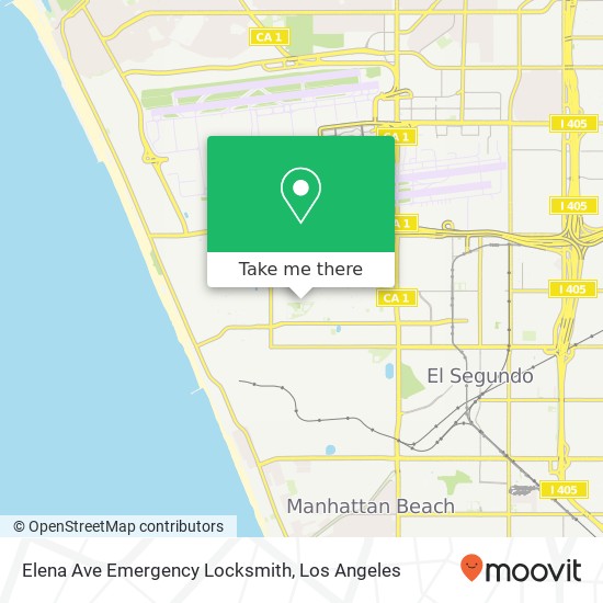 Elena Ave Emergency Locksmith map