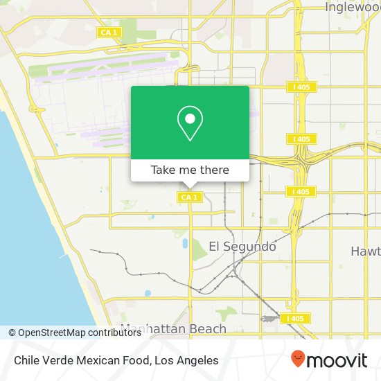 Chile Verde Mexican Food map