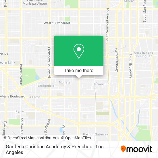 Mapa de Gardena Christian Academy & Preschool