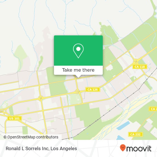 Ronald L Sorrels Inc map