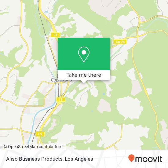 Aliso Business Products map