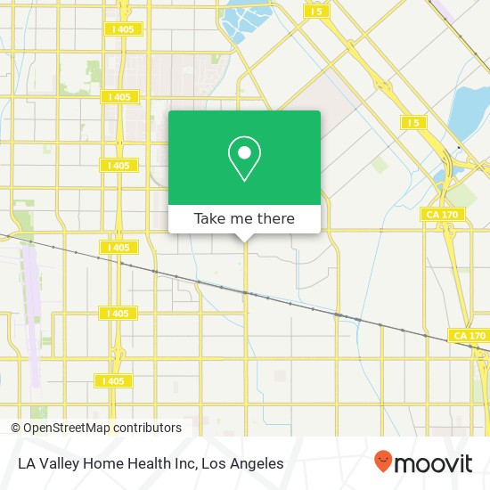Mapa de LA Valley Home Health Inc