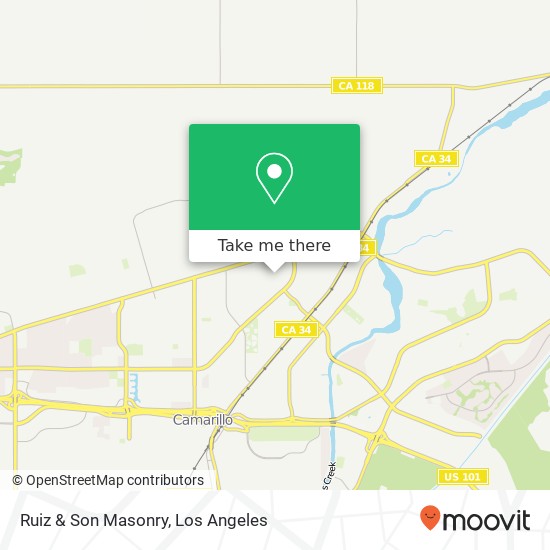 Ruiz & Son Masonry map