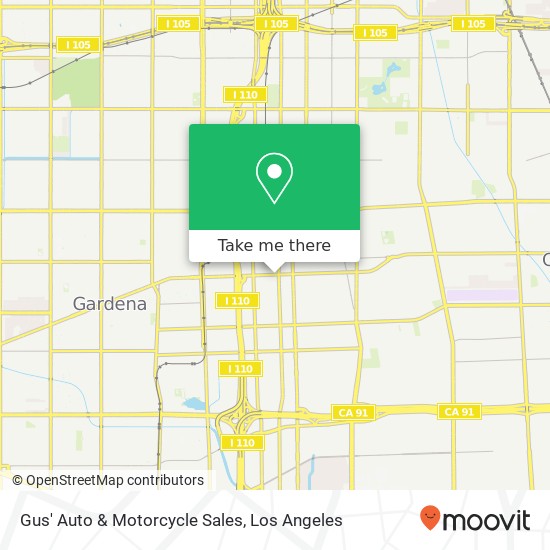 Gus' Auto & Motorcycle Sales map
