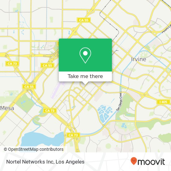 Mapa de Nortel Networks Inc