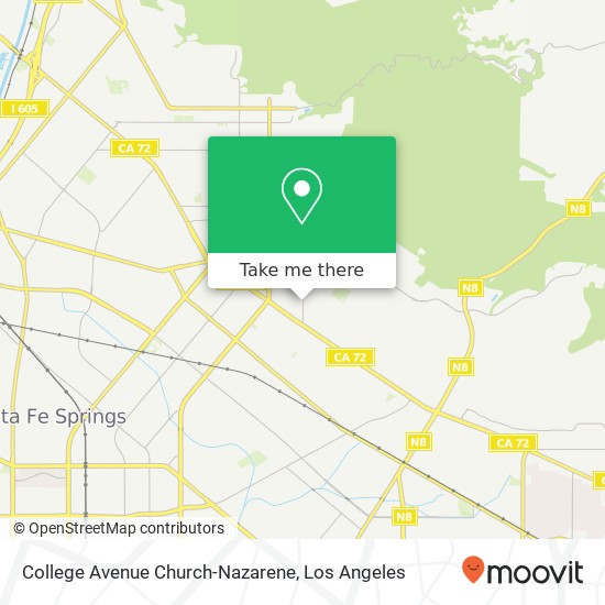 College Avenue Church-Nazarene map