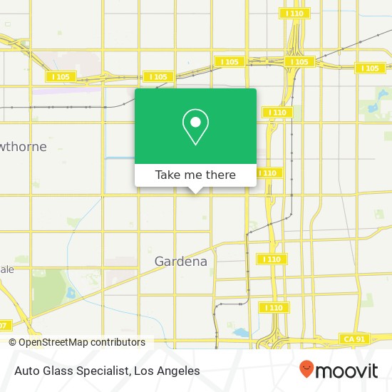 Mapa de Auto Glass Specialist