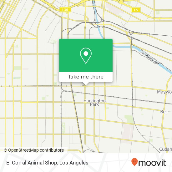 Mapa de El Corral Animal Shop