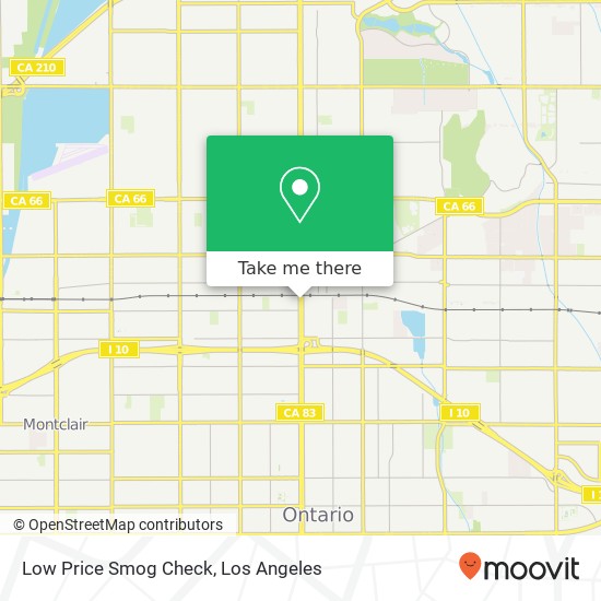 Mapa de Low Price Smog Check