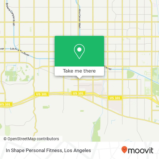 In Shape Personal Fitness map