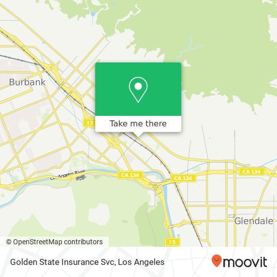 Golden State Insurance Svc map