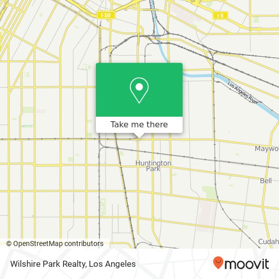 Wilshire Park Realty map