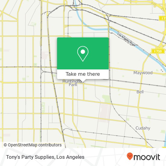 Tony's Party Supplies map