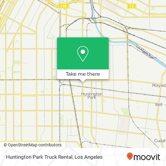 Huntington Park Truck Rental map