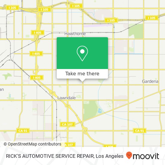 Mapa de RICK'S AUTOMOTIVE SERVICE REPAIR