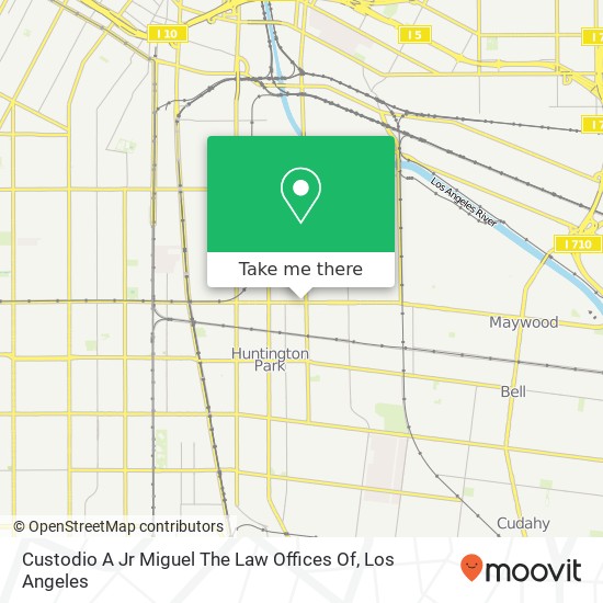 Mapa de Custodio A Jr Miguel The Law Offices Of