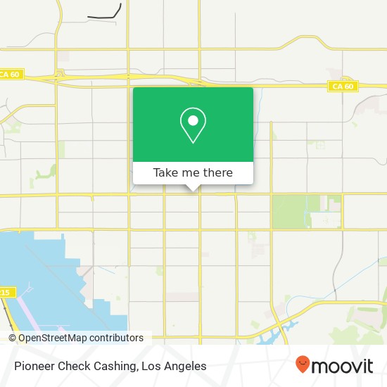 Pioneer Check Cashing map