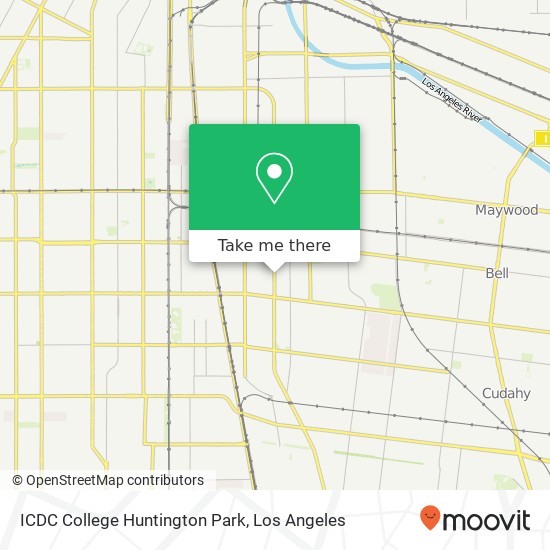 Mapa de ICDC College Huntington Park