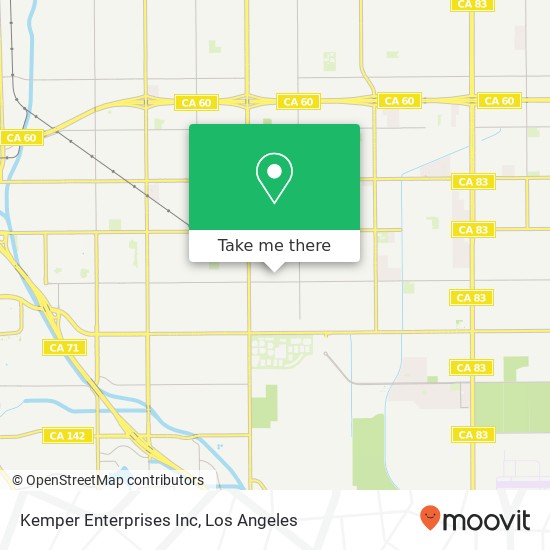 Kemper Enterprises Inc map