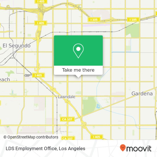 LDS Employment Office map