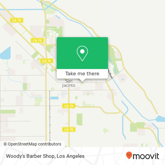 Woody's Barber Shop map