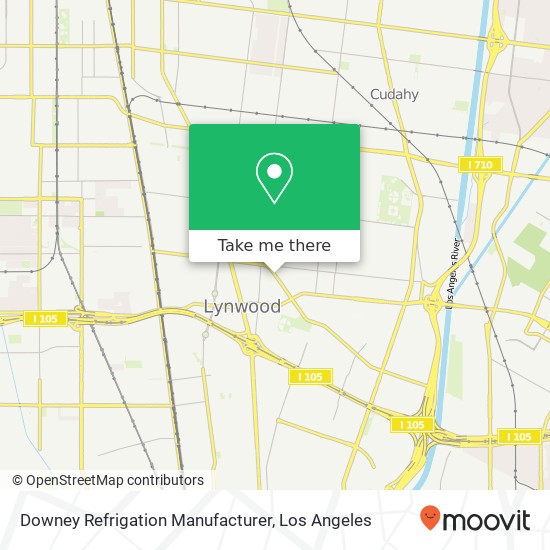 Mapa de Downey Refrigation Manufacturer