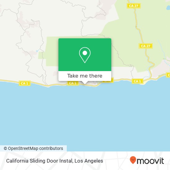 California Sliding Door Instal map