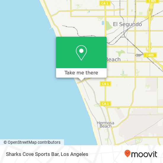 Sharks Cove Sports Bar map
