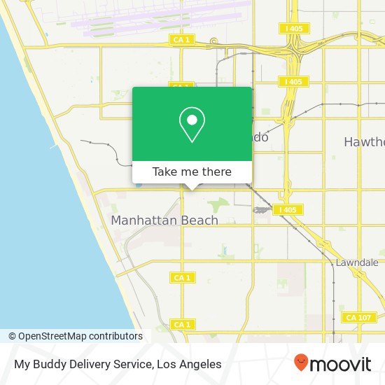 My Buddy Delivery Service map