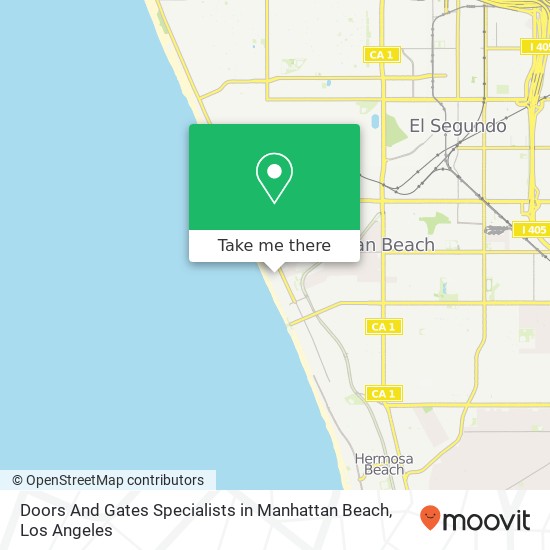 Doors And Gates Specialists in Manhattan Beach map