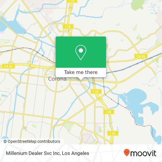 Millenium Dealer Svc Inc map