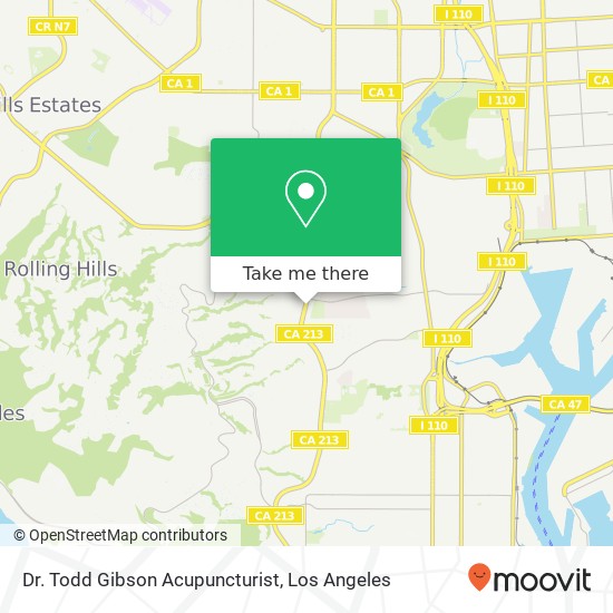 Dr. Todd Gibson Acupuncturist map