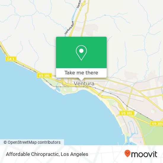 Affordable Chiropractic map